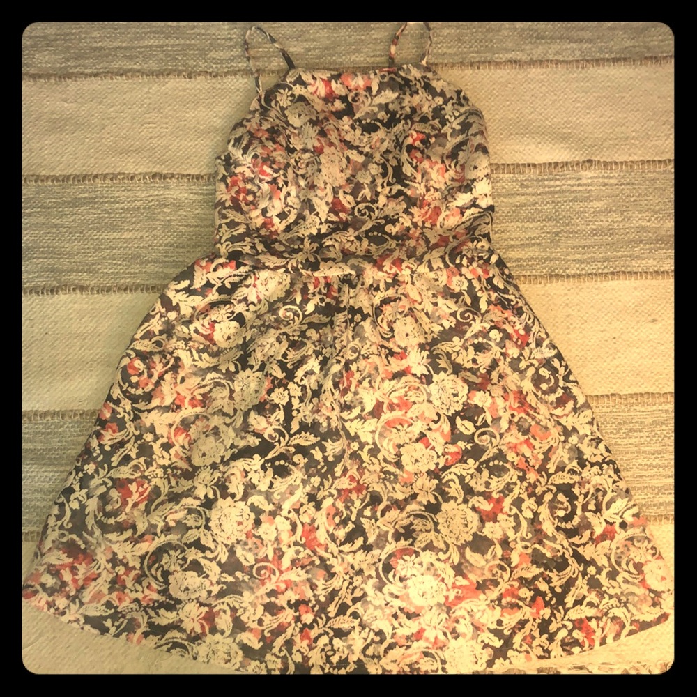 Floral print cute little skater dress
